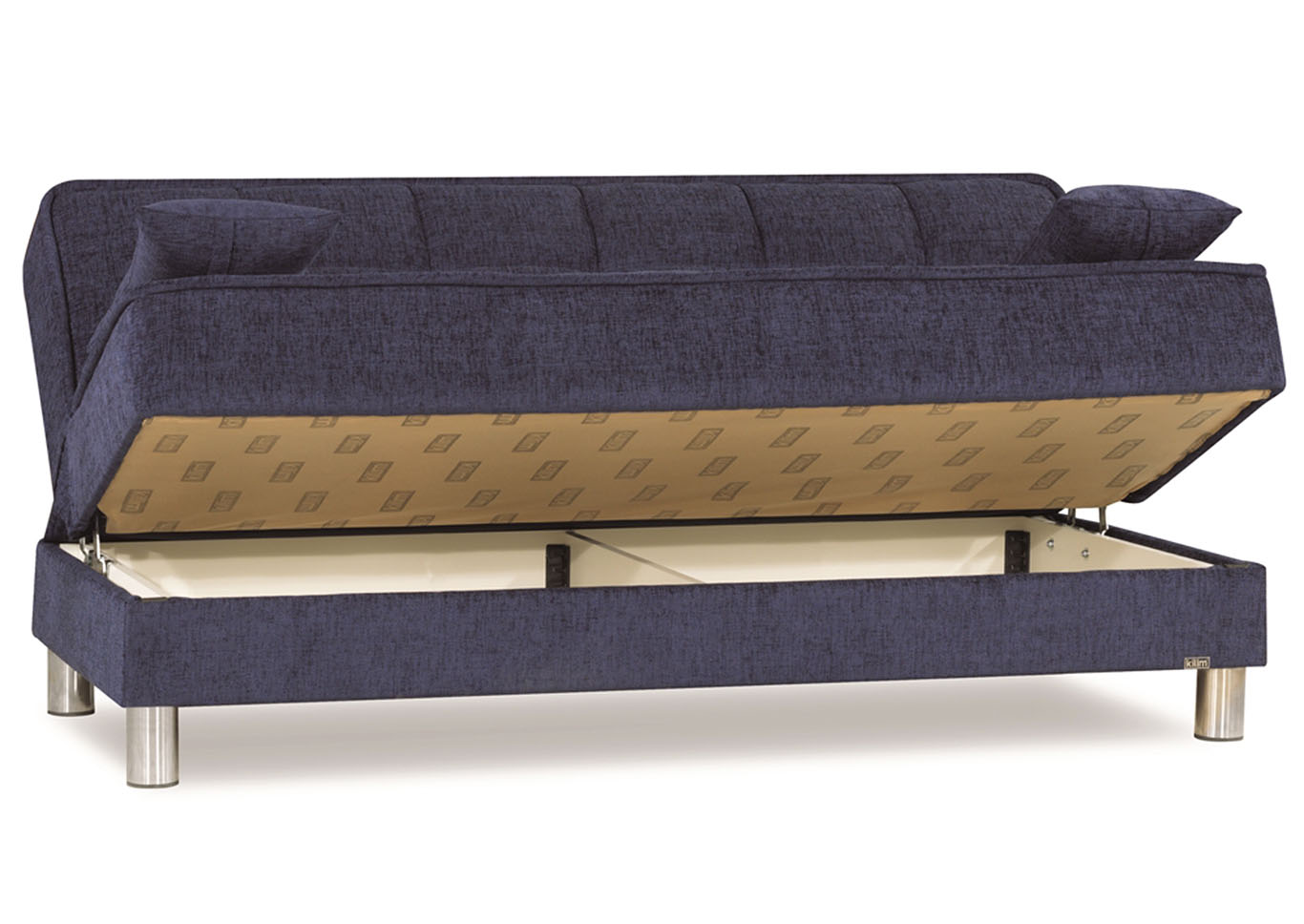 Smart Fit Dark Blue Chenille Sofabed,Ottomanson (Previously Casamode)